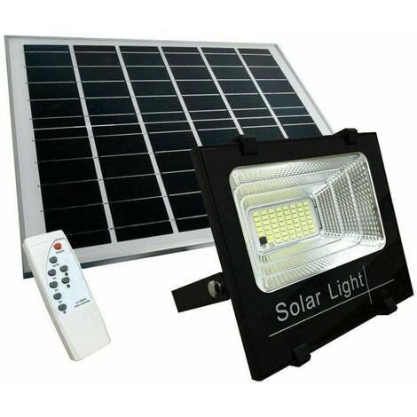 Projecteur Solaire LED Dimmable 10W 1200lm (80W) Étanche IP65