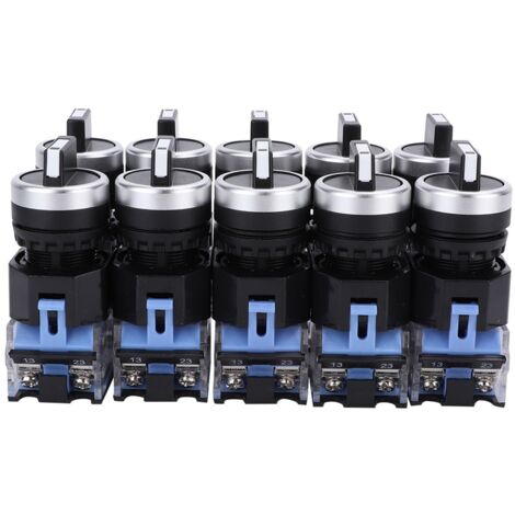 Commutateur Rotatif 3 Positions Auto-bloquant - 220V 5A - Modèle LLAY37-20X/31