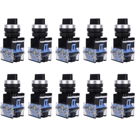 Interrupteur Sélecteur Siemens à Retour Par Ressort 3 Positions - 30mm, Maintenu Gauche/droite