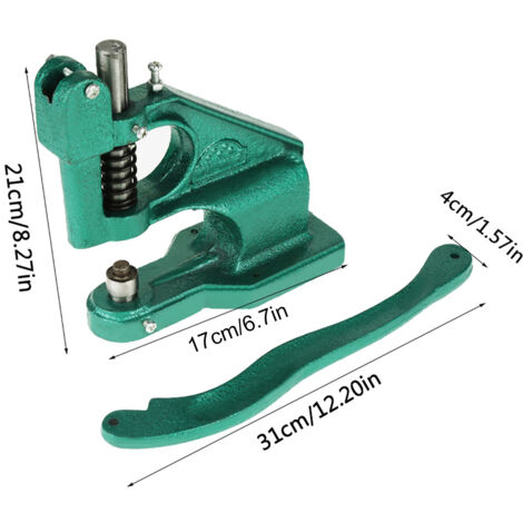 LetCart Machine à œillets - Pince à œillets - Presse à boutons pression - Avec 3 matrices de découpe et 1500 œillets de 6/10/12 mm et 3 perforateurs pour tissu, cuir, rivets - Bleu LetCart Machine à œillets - Pince à œillets - Presse à boutons pression - Avec 3 matrices de découpe et 1500 œillets de 6/10/12 mm et 3 perforateurs pour tissu, cuir, rivets - Bleu