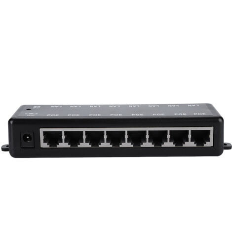 DC12V-48V 8 Interfaces Passive PoE Adapter Power Over Ethernet POE Power Supply Module Injector (1/5)