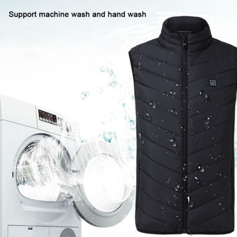 Gilet chauffant léger unisexe. Doublure infusée de graphène, batterie incluse