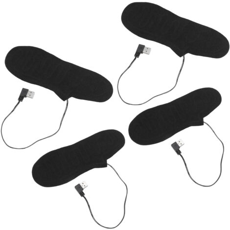 Semelles Chauffantes USB - Avec Chaussettes, Pour Randonnée, Pêche, Camping - Lavables, Taille 35-45