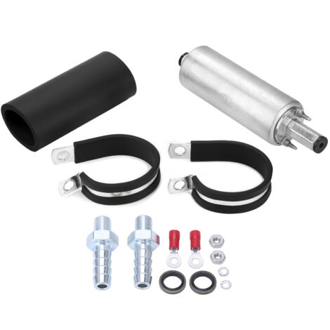 Zoternen Pompe à carburant haute pression externe en ligne universelle 255 LPH avec kit pour Walbro GSL392