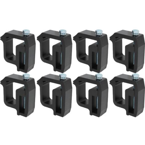 Kit De Fixation Pour Benne De Camion Ou Camping-Car - Pinces De Montage Robustes, Noir, 8.6x7.9x2.8 Cm