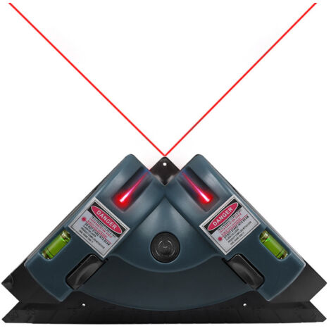 Tonysa – Niveau laser à projection à angle droit – Laser infrarouge avec portée 7m – Boîtier plastique durable – Pour pose de carrelage