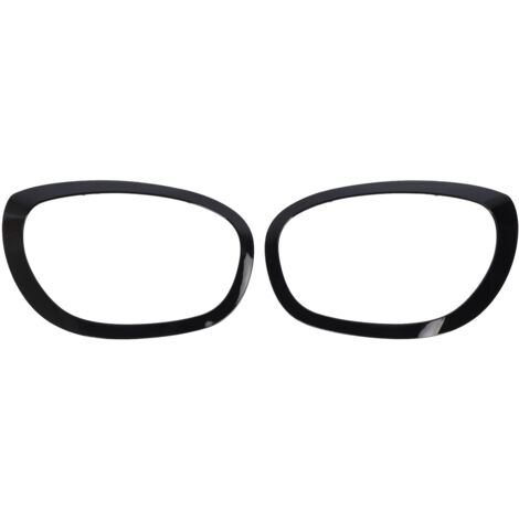 1 paire d'anneaux de garniture de phare 51138739351, lunette noire de remplacement pour Cooper F60 Countryman 2017 à 2021