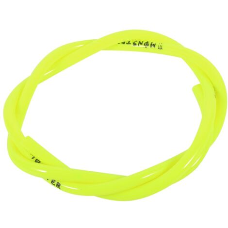 Tuyau d'essence pour moto, tuyau en caoutchouc pour moto 1 m x 4,5 mm, tuyau d'essence en caoutchouc pour moto, dirt bike, pit bike, VTT (jaune) (1/5)