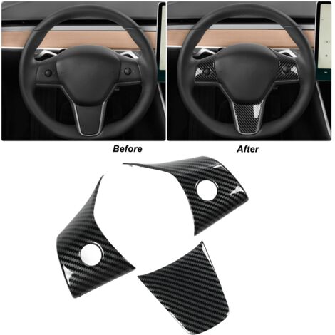 Garniture Intérieure Fibre Carbone Pour Ford Mustang 2015-2018 - Panneau Décoratif Noir - Pose Adhésive - 12