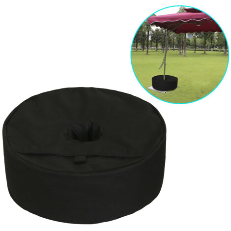 Zoternen Sacs de lestage rond pour auvent (38cm, noir) - Anti-vent, stabilité optimale (1/5)