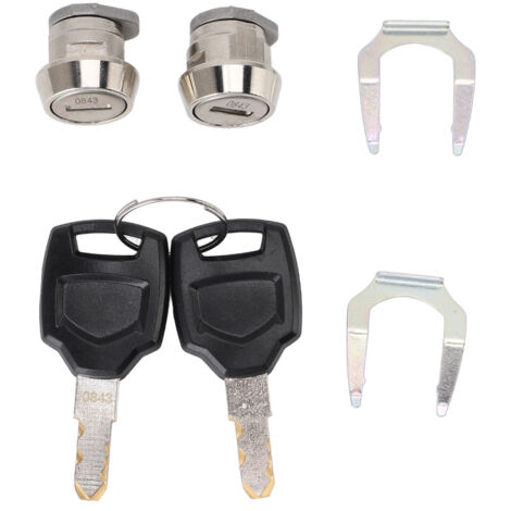 Zoternen Motorcycle Top Box Lock Cylinder Core Boule et touches pour 25L 32L 36L 40L 45L 50L 55L 60L 65L 80L 85L 100L
