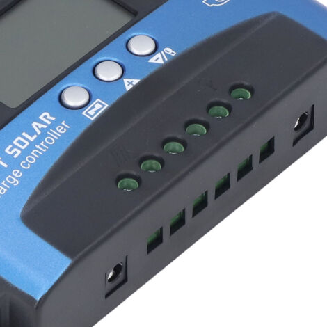Régulateur Solaire PWM 20A Avec Bluetooth - Compatible 12V/24V Et Batteries Plomb/lithium - Application Mobile De Suivi - 12