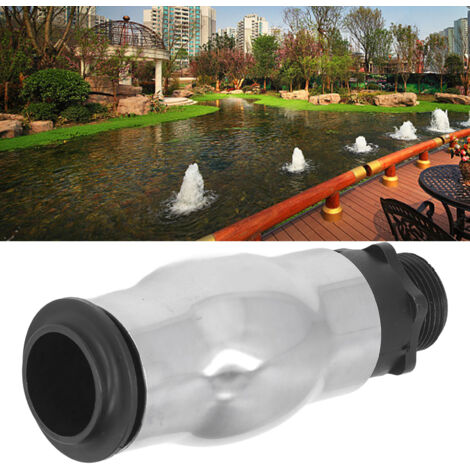 Buse Fontaine à Jet Mousse Champagne – Acier Inox 304 G1 Externe – Effet Écume Luxe Pour Bassin Jardin Étang