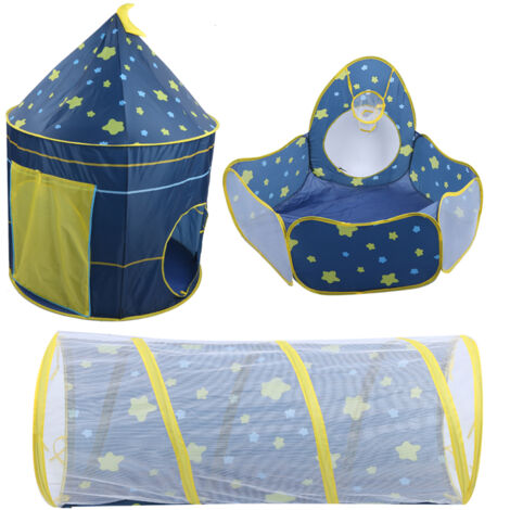 Tunnel De Jeu Pour Enfants 1 An Et Plus | 180 Cm De Long, Pliable | Couleurs Vives (rouge, Jaune, Bleu...) | Pour Intérieur Et Extérieur