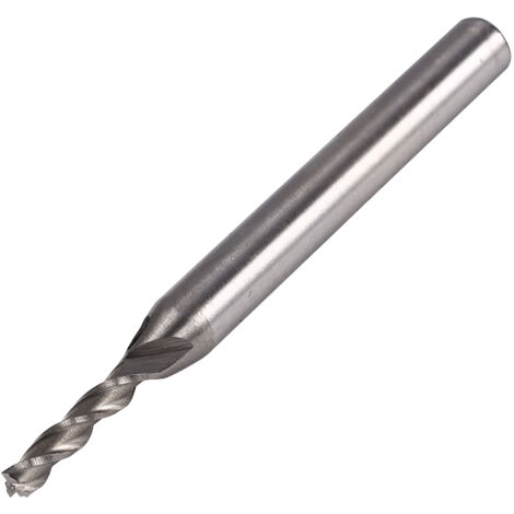 Forets Diamètre 3 mm 3 tranchants Fraise HSS et aluminium Pointe CNC allongée incisive solide et durable (1/5)