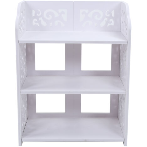 Étagère à chaussures à 3 niveaux, étagère à chaussures de salle de bain, étagère de rangement à chaussures, support à chaussures sculpté pour la maison, étagère à chaussures pour couloir, entrée, plac (1/5)