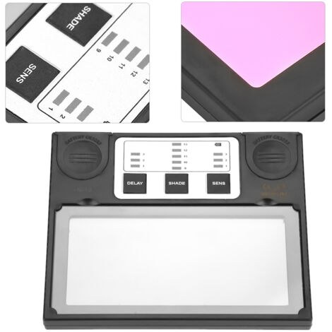 Lot De 2 Filtres Solaires Auto-obscurcissants, Filtre Horizontal à Ombre Variable, Filtre D'automatisation De Lentille De Masque, Lentille D'ombre Des