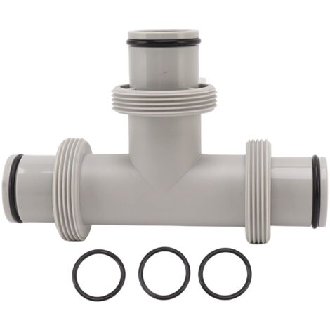 Valve de piston de tuyau fendue Zoternen Jiawu de 1,5 pouce, valve de piston de tuyau en forme de T 2 en 1 de remplacement pour l'entretien de la pompe de piscine avec anneau en caoutchouc élastique, (1/5)