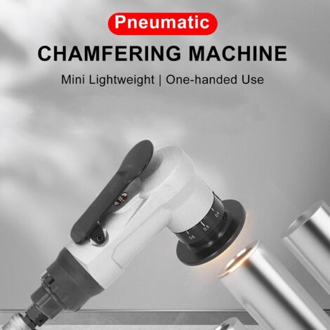 Mini Machine à Chanfreiner Pneumatique 45° 30000 Tr/min - Outil Ébavurage Métal Avec Inserts