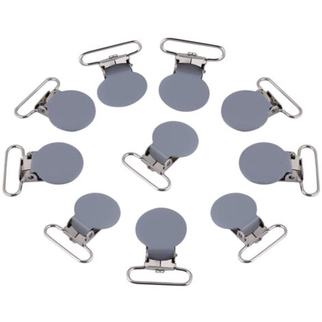 Attaches-tétines, 10 Pièces, Attaches-tétines Rondes En Métal Avec Fermeture à Pression Pour La Fabrication Artisanale Du Cuir Gris 87178757