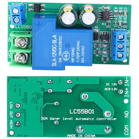 Module de contrôle de niveau de liquide Fafeicy LC55B01 AC/DC12V 30A Module de contrôle automatique du niveau d'eau Interrupteur de contrôle de liquide Déclencheur automatique pour aquarium (1/5)