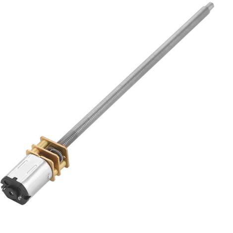 Moteur à engrenages CC 6 V 12 V N20 avec arbre de sortie M4 x 100 mm (6 V 100 tr/min) (1/5)