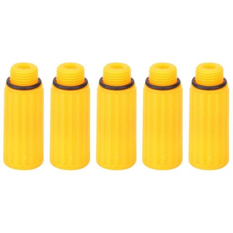 Pièces de compresseur d'air, 5 bouchons de reniflard de pompe de compresseur d'air jaunes de 15,5 mm pour une utilisation quotidienne et une longue durée de vie