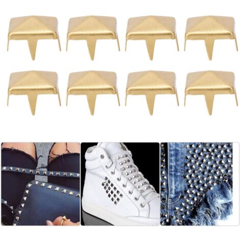100 Strass à Griffes 6 Mm Blanc Coloré – Rivets Diamants Pour Customisation Vêtements, Cuir, Sacs