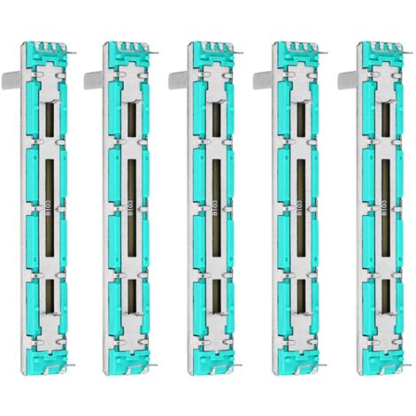 5 Pièces Capuchons De Fader Universels - Noir Et Blanc, Caoutchouc - Pour Mixeurs DJ Pioneer, Denon, Numark, Etc.