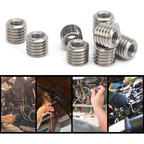 Outil de réparation de filetage pour écrou réducteur de filetage Zoternen, excellentes performances avec 10 inserts filetés pour automobiles, avions, turbines à vapeur, communications électroniques (1/5)