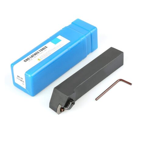 Porte-outil de tournage CNC MWLNR2525M08 en acier tungstène + clé, 25 x 25 mm, pour machines-outils et tours