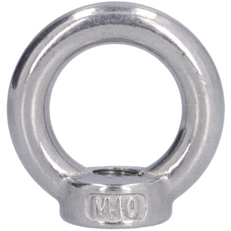 Écrous à œil Zoternen Fafeicy, 10 pièces, écrous de levage en acier inoxydable, boulons à œil robustes pour grue de navire, ingénierie, métallurgie, fret ferroviaire (M5), écrou (1/5)