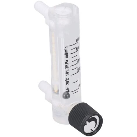 Débitmètre de gaz, débitmètre à panneau d'air réglable, débitmètre de contrôle 10-1 000 ml/min pour convertisseur oxygène-air-gaz (1/5)