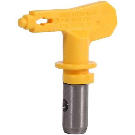 Buse airless, buse de pistolet airless jaune Haofy, buse de pistolet airless réversible pour peintures au latex, dispersion, peintures antirouille, 525 (1/5)