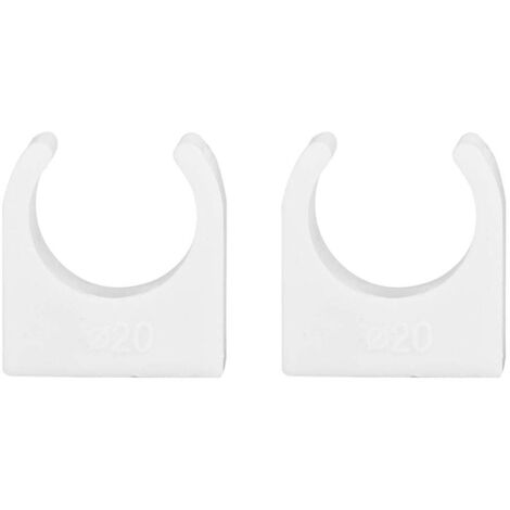 Colliers de serrage Zoternen, 20 pièces 16/20/25/32 mm PPR, colliers de serrage en U, support de fixation de tuyau avec vis (20 mm)