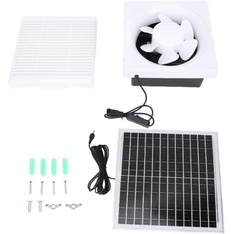 Ventilateur Solaire 10W 12V Pour Tube Rond – Panneau Solaire Intégré (neuf)