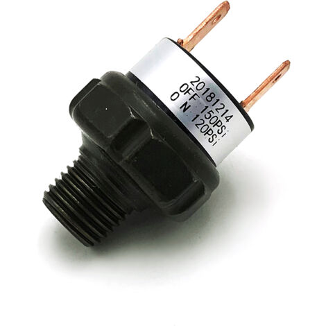 Pressostat Pour Compresseur D'air 120-150 Psi - Lot De 2 - 1/4" NPT - DC 12-48V / AC 110-220V