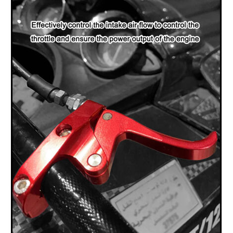 Zoternen Levier d'accélérateur en alliage d'aluminium pour jet-ski et bateau à moteur, guidon de 1 pouce et 7/8 pouces