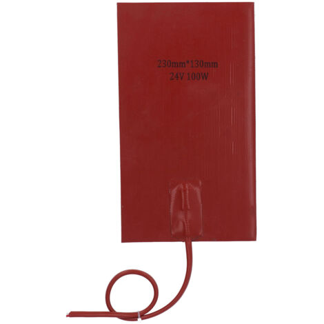 Zoternen Tampon de chauffage du réservoir de carburant 100W 230 mm Longueur 130 mm Largeur Chauffage rapide Silicone étanche DC24V (1/5)