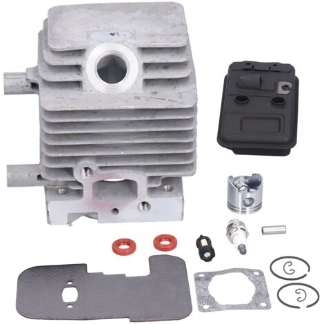 Jeu de Pistons de Cylindre, Kit de Joints de Silencieux D'échappement de Piston de Cylindre pour Débroussailleuse Stihl FS75 FS80 FS85 OEM 4137‑140-0603 4137 020 1202 4137 020 1201,A (1/5)