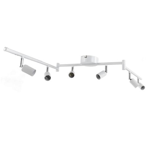 Kit d'éclairage sur rail, éclairage sur rail rotatif moderne 90° 85-265V GU10 Installation facile pour chambre à coucher pour cuisine(blanche),A (1/5)