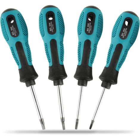 4pcs Set tournevis spéciaux, Tournevis à tête Triangle Precision avec magnétique Multifonctionnel Outils de réparation à main Kit Sets Accessoires,A (1/5)