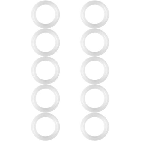 10 PCS Silicone Joint d'Étanchéité Rondelle Anneau Ensemble, 1.5"Tri-Clamp Joint Joint Torique Rondelle D'étanchéité Sanitaire Pince Ferrule Raccords pour OD 50.5mm Sanitaire Tuyau Soudure Ferrule,A (1/5)