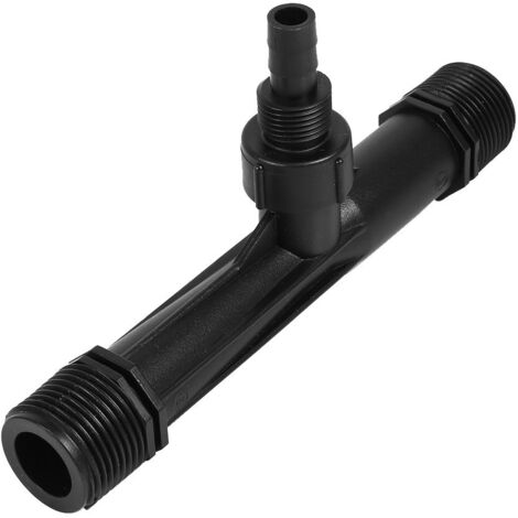 Injecteur d'engrais Venturi 1/2 3/4 / 1 pouce Injecteurs de mélangeur d'engrais Venturi Tuyau d'irrigation agricole Tuyau d'irrigation Injecteur d'engrais Outil d'agriculture (1 pouce),A (1/5)
