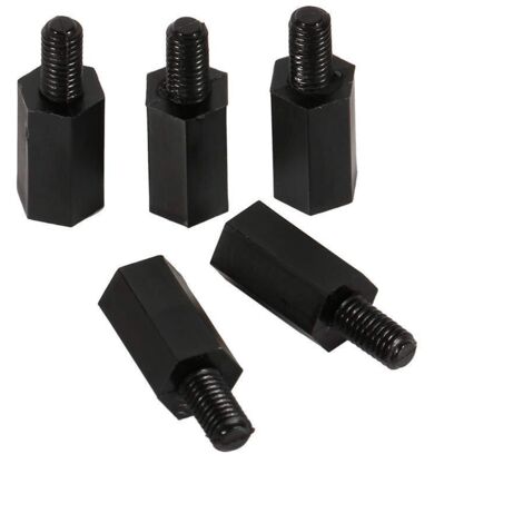 100 pièces plastique Nylon hexagonal M3 6mm 8mm 10mm 12mm (15mm) Mâle-Femelle Femelle Entretoise M3 5mm 6mm 8mm 10mm Vis à Tête Ronde M2 M3 M4 Écrou,A (1/5)
