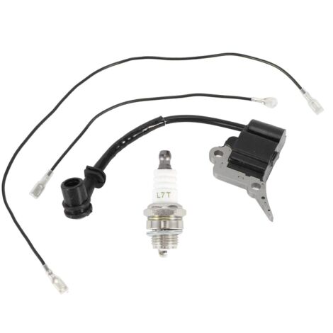 Allumage de tronçonneuse, Module de bobine d'allumage bougie d'allumage adaptée pour Zenoah/Timberpro/Lawnflite pièces de rechange de tronçonneuse pour Zenoah/Timberpro/Lawnflite tronçonneuse 2500 25C (1/5)
