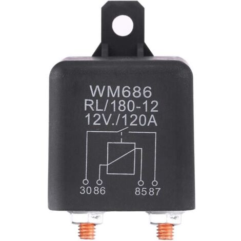 Relais ON/OFF de Charge, relais de Charge 12V 120A, 1pc 12V 120A relais de Charge voiture Van ON/OFF 4 broches robue Split Van bateau,A (1/5)