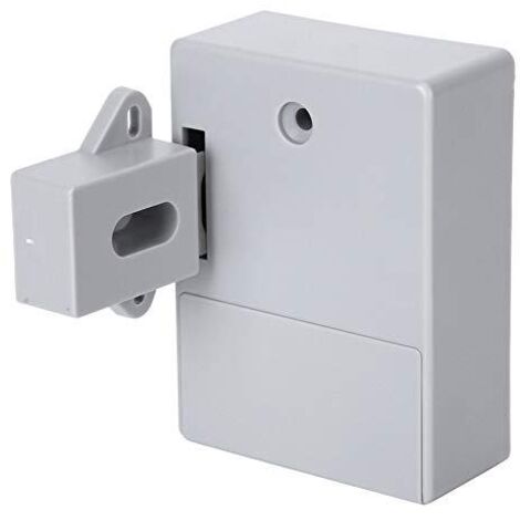 Serrure d'armoire Intelligente 125KHz, Ouverture de Carte RFID électronique pour bibliothèques de Sauna, usines et Bureaux de Garde-Robe - sans perceuse(Gris),A (1/4)