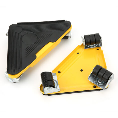 Meuble a Roulette, Kit de Deplace Meuble Lourd Sans Effort, Patins Rotatifs à 360 Degrés, Lot de 4 Patins de Déplacement pour Meubles Lourds, Charge Maximale: 500 kg,A (1/5)
