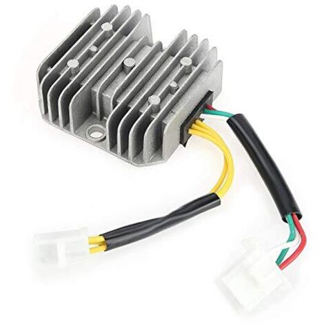 Régulateur de tension redresseur, 6 fils régulateur de tension redresseur régulateur de tension électrique Compatible pour GY6 125cc 150cc 6 fils moteur Scooters Quads VTT cyclomoteurs,A